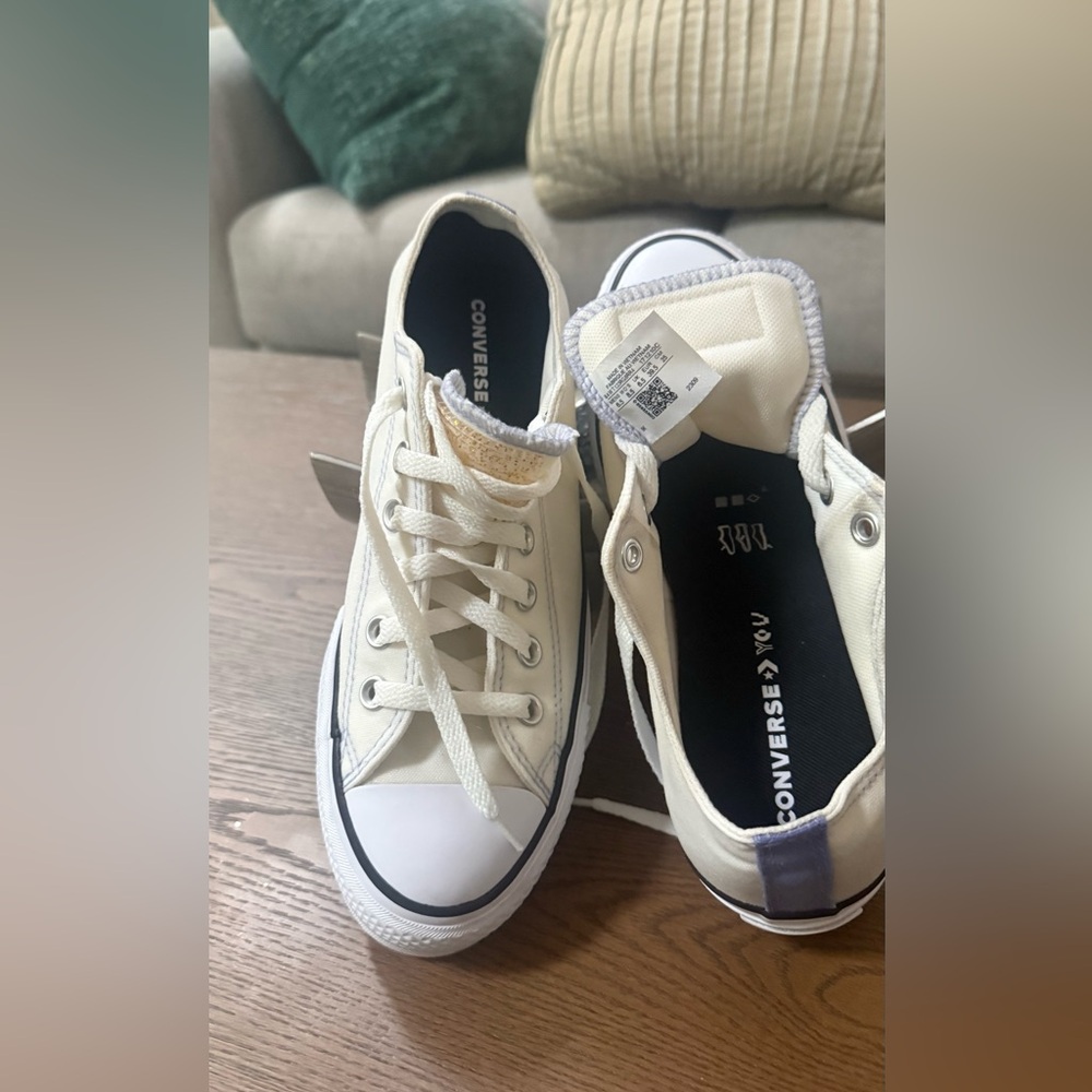 Converse Off-White Low-Top Platform Sneakers - Picture 3 of 11
